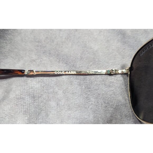Cole Haan C669 Silver Tone And Tortoise Blue Mirror Aviator Sunglasses main image 8